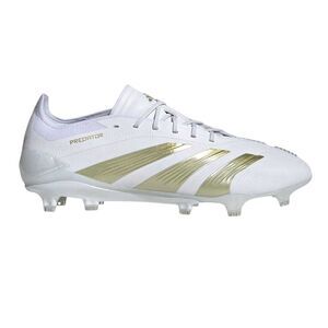 Adidas Mens Predator Elite Firm Ground Football Boots / White/Gold